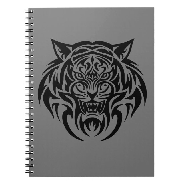 Tribal tiger head notebook (Front)