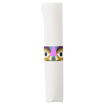 Tribal Tiki Hawaiian Luau Napkin Band Tribal Tiki Hawaiian Luau Napkin Band