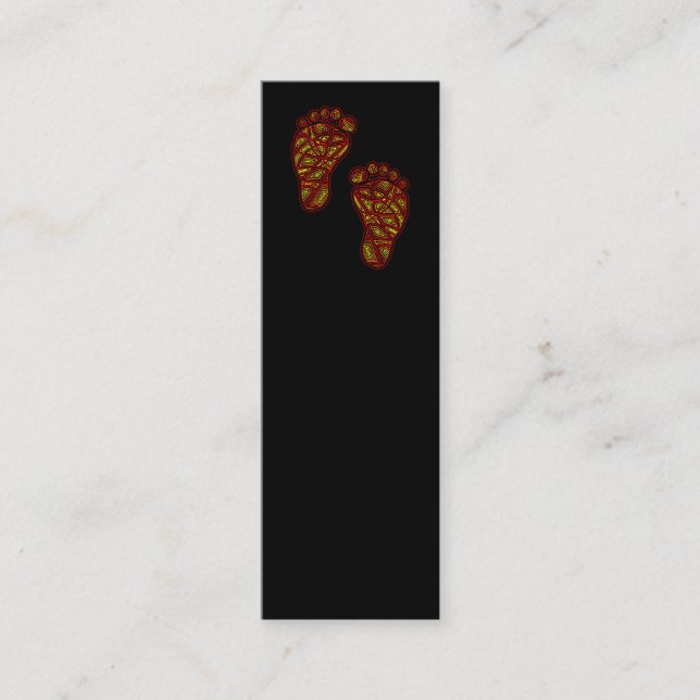 Tribal Toes Mini Business Card (Front)