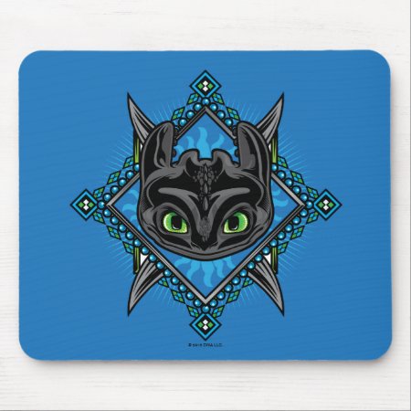 Tribal Toothless Emblem Mouse Pad