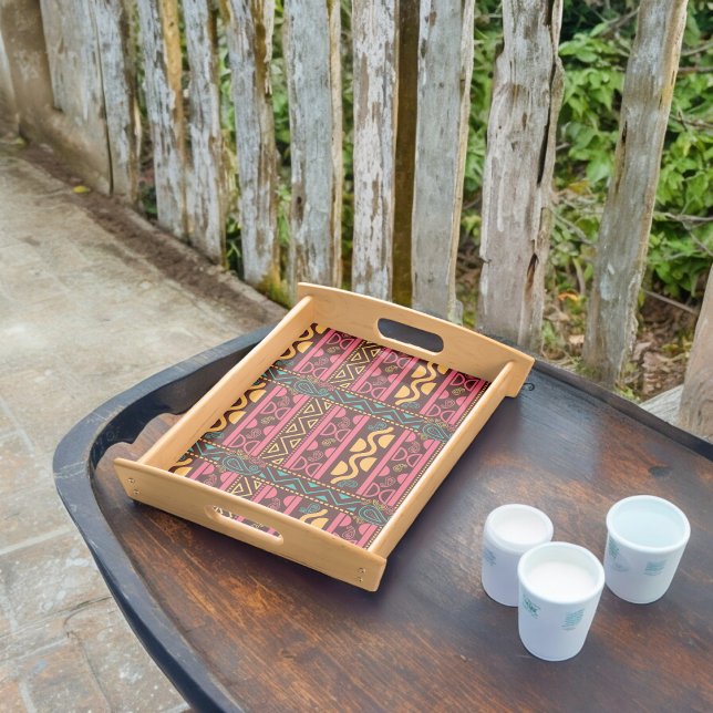 Tribal Traditional Pattern Serving Tray (Serving Tray)