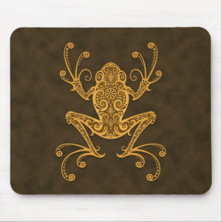 Tribal Tree Frog (brown) Mouse Pad