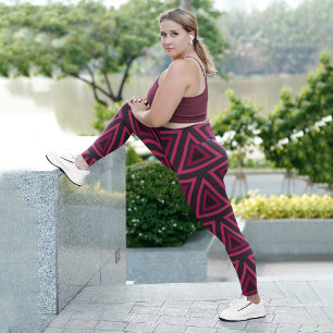 Tribal Triangle Capri Leggings