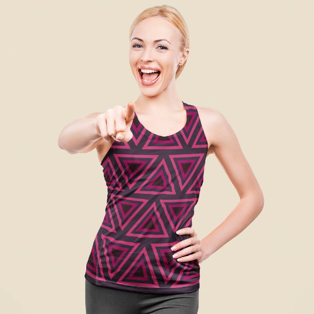 Tribal triangle tank top (Creator Uploaded)