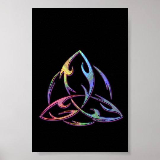 tribal triquetra symbol poster | Zazzle.com