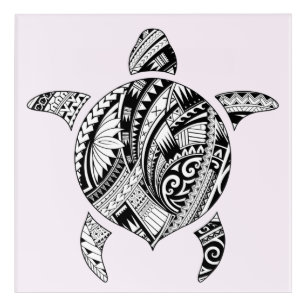 hawaiian turtle tribal drawing