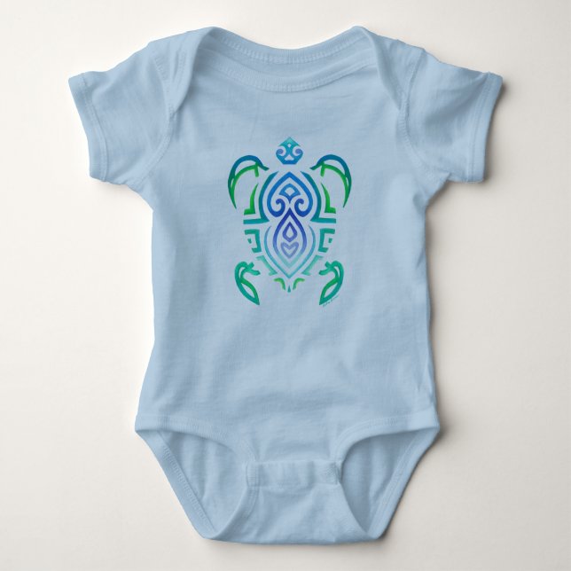 Tribal Turtle Baby Bodysuit (Front)