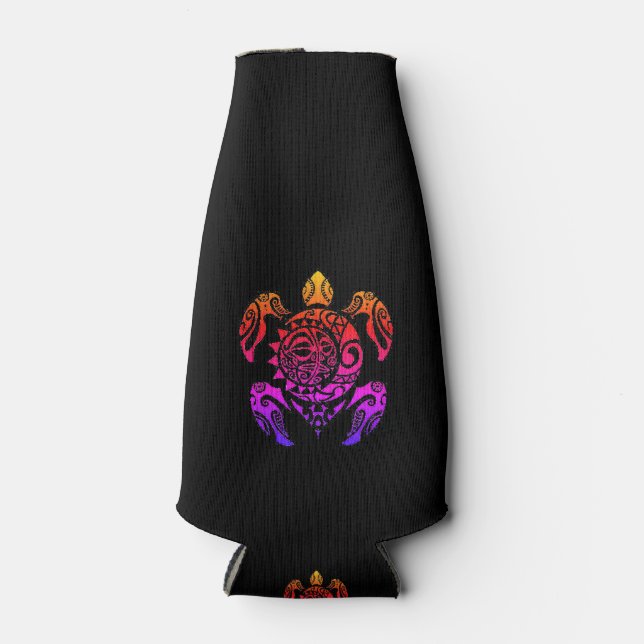 Tribal Turtle Bottle Cooler (Front)