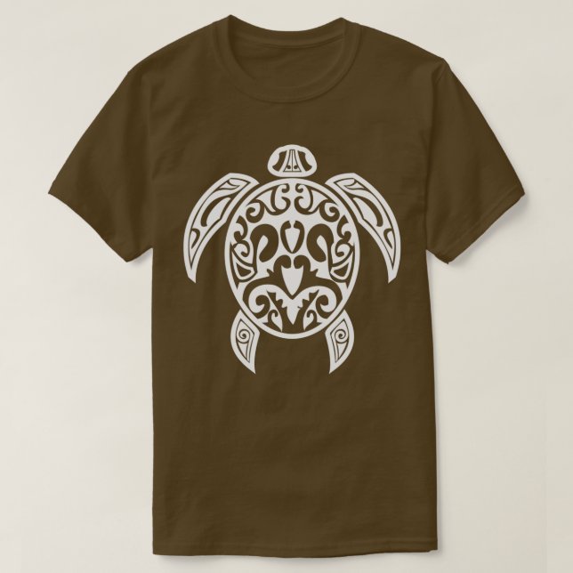 Tribal Turtle Design T-Shirt (Design Front)