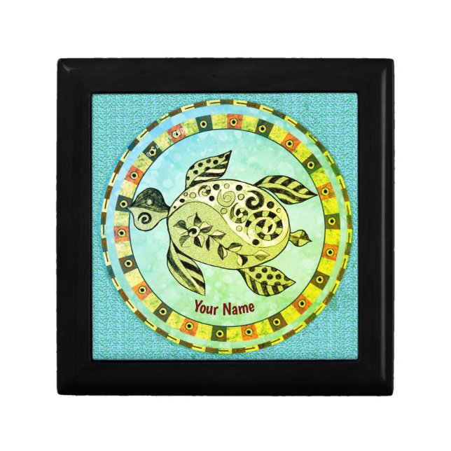 Tribal Turtle Gift Box (Front)