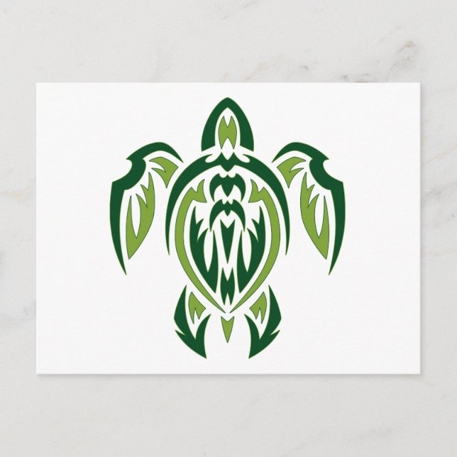 Tribal Turtle Postcard (Front)