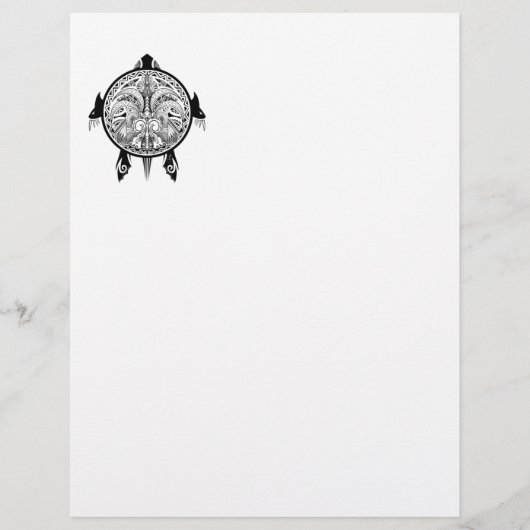 Tribal Turtle Shield Tattoo (Front)