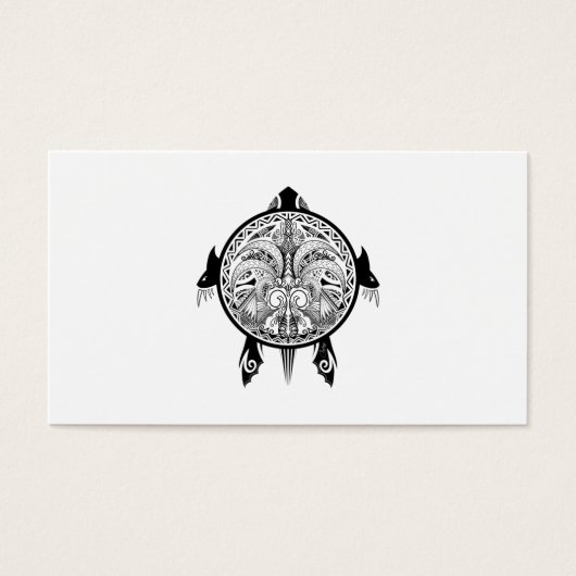 Tribal Turtle Shield Tattoo (Front)