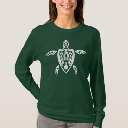 Tribal turtle style T_Shirt