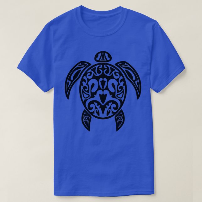 Tribal Turtle Tattoo T-Shirt (Design Front)