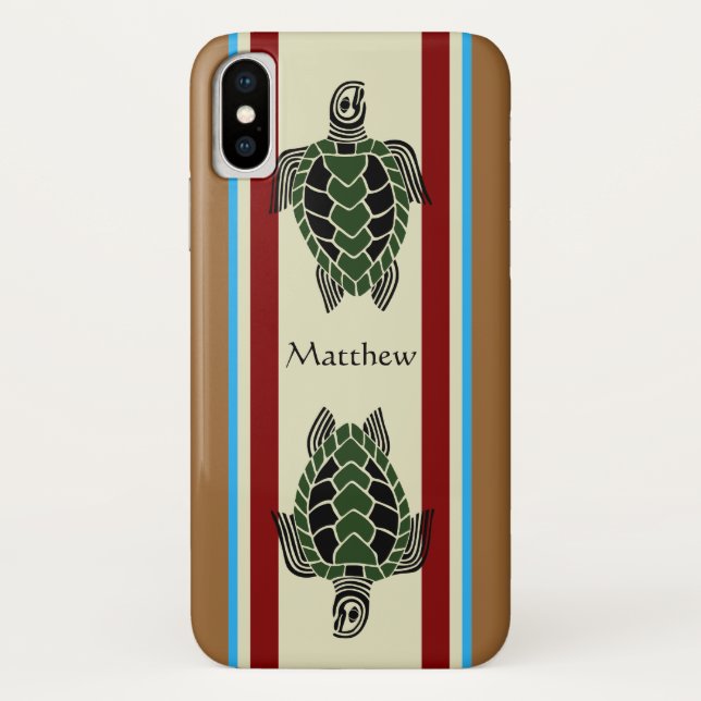 Tribal Turtles Case-Mate iPhone Case (Back)