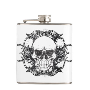 Tribal Urban skull Flask