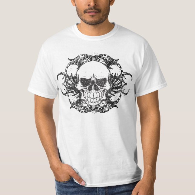 Tribal Urban skull T-Shirt (Front)