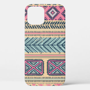 Tribal vintage ethnic seamless iPhone 12 case