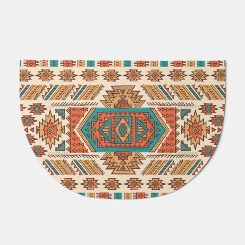Tribal Vintage Ethnic Seamless Pattern Doormat