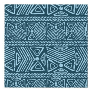 Tribal vintage ethnic, seamless pattern. faux canvas print