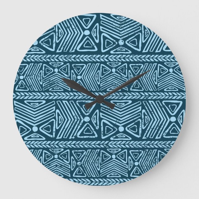 Tribal vintage ethnic, seamless pattern. large clock (Front)