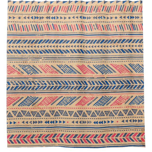 Tribal vintage ethnic: seamless pattern. shower curtain (Front)