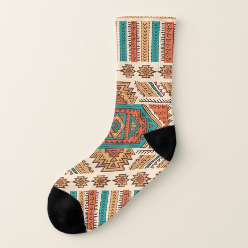 Tribal Vintage Ethnic Seamless Pattern Socks