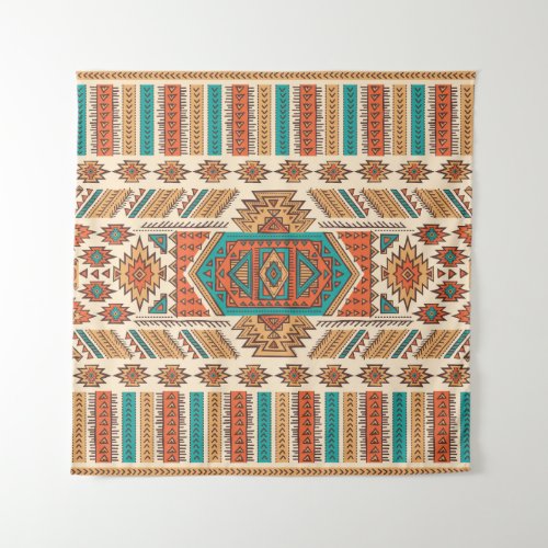 Tribal Vintage Ethnic Seamless Pattern Tapestry