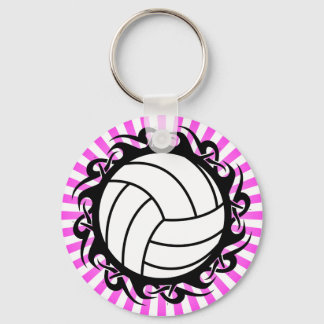 tribal volleyball keychain