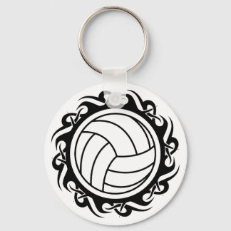 tribal volleyball keychain