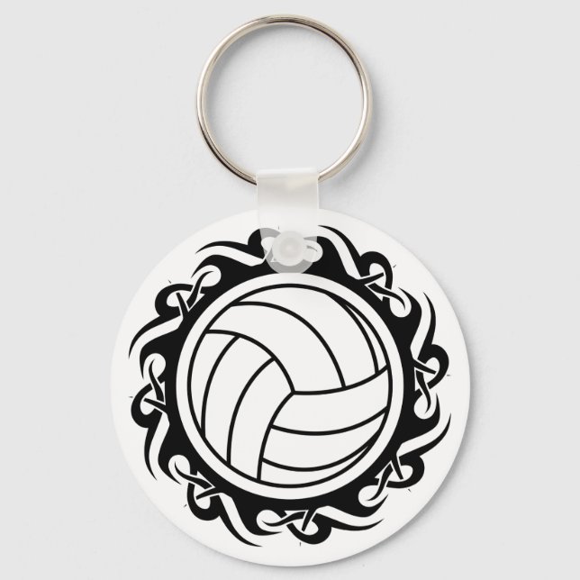 tribal volleyball keychain (Front)