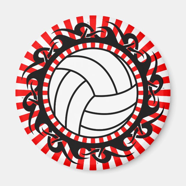 tribal volleyball magnet (Front)