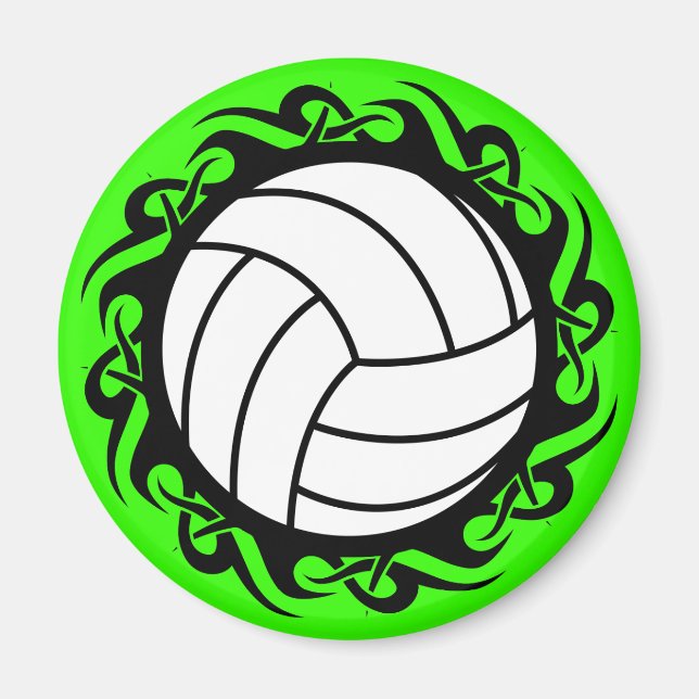 tribal volleyball magnet (Front)