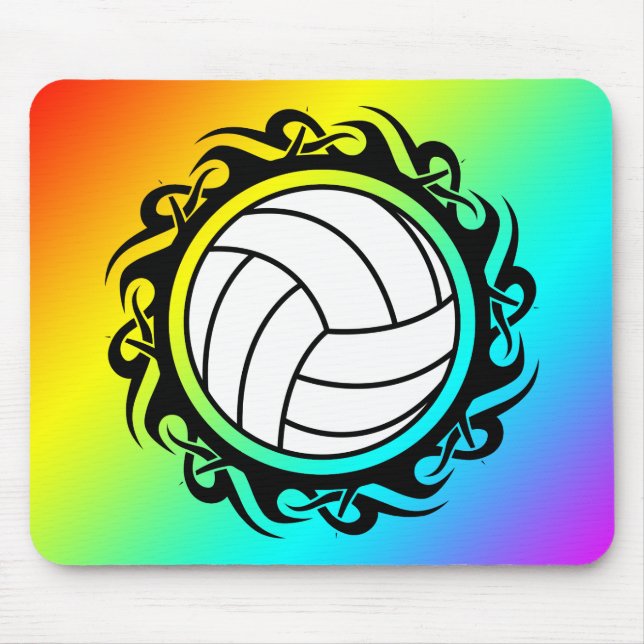 tribal volleyball mouse pad (Front)