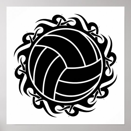 Tribal Volleyball Poster 