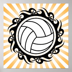 tribal volleyball poster