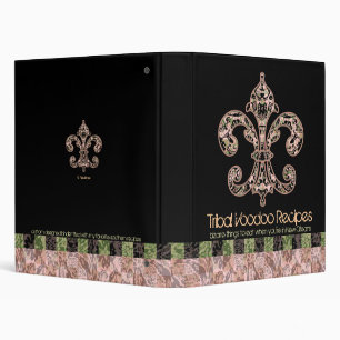 Tribal Voodoo Fleur de lis Binder