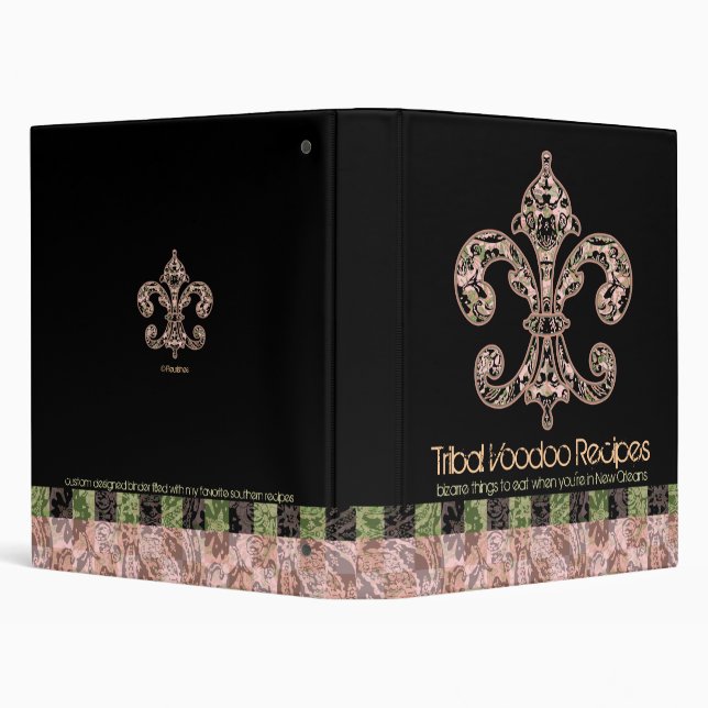 Tribal Voodoo Fleur de lis Binder (Background)