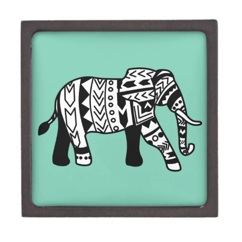 Tribal Walking Elephant Gift Box