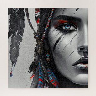 Tribal Warrior Jigsaw Puzzle
