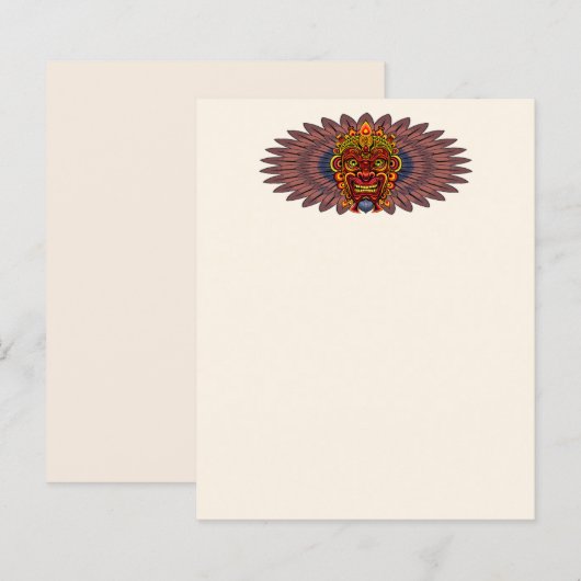 Tribal Warrior King Ritual Mask (Front/Back)