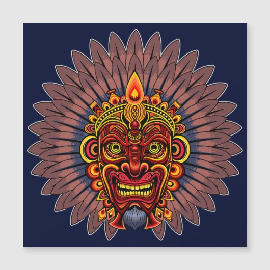 Tribal Warrior King Ritual Mask (Front)