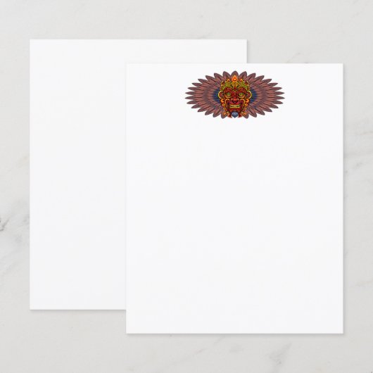 Tribal Warrior King Ritual Mask (Front/Back)