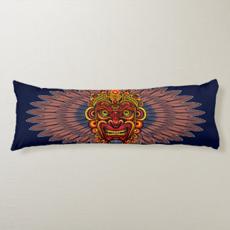 Tribal Warrior King Ritual Mask Body Pillow