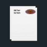 Tribal Warrior King Ritual Mask Letterhead<br><div class="desc">Tribal Warrior King Ritual Mask surrounded by a Feathers crown ritual ornamental apparel . South America/Africa/Oceania Indigenous traditions and Culture.  Original vector illustration copyright BluedarkArt TheChameleonArt.</div>