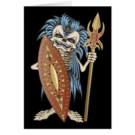 Tribal Warrior Skull Cards (Front)