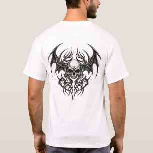 Tribal Warrior Skull Crest T-Shirt