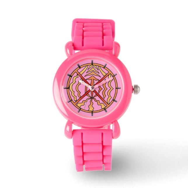 Tribal Watch Spiritual Native Art Wrist Watch (Front)