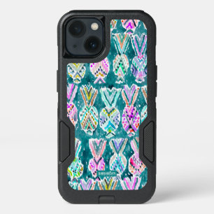 Tribal Watercolor Pineapple Print iPhone 13 Case